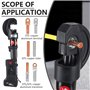 LADECNERHT Pince À Sertir Électrique Et Hydraulique Rechargeable, Idéale pour Le Sertissage De Câbles À Fibres Optiques, avec 12