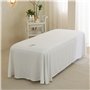 Massage du lit de massage, 114x71 jupe de table respirante avec trou du visage, couverture lit beauté réutilisable, couvercle sp