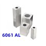 Tube Carré En Aluminium Tube En Aluminium Avec Carré À L'extérieur Et Rond À L'intérieur 6061AL, For Matériel De Bricolage Tubes