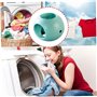 QmjdDymx Boules de séchage universelles, 2 pièces Boules de séchage Boules de Lavage magnétiques Boules de Lavage Anti-calcaire 