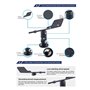 SHYISY Anemometre de Vent Capteur Vitesse FST200-202 Sortie analogique 0 5 V 4 20 mA capteur de girouette à Effet Hall capteur d