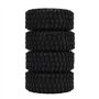 Oumefar 4 Pièces RC Pneu et Roues Ensemble Jantes en Alliage D'aluminium Moyeu Pneus en Caoutchouc pour TRAXXAS 1/18 pour Axial 