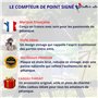 La Belle Boule® | Compteur de Score 30x20cm Pétanque en Étain Vintage | Plaque Métal avec Aiguilles Pivotantes pour 2 Équipes | 