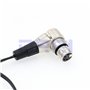 Drri connecteur D-Tap mâle vers XLR 4 broches femelle à angle droit câble spiralé pour ARRI Alexa Camera moniteur