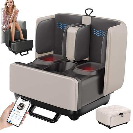Appareil de massage électrique pour les pieds et repose-pieds