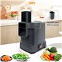 Hachoir à LéGumes éLectrique Professionnel, Machine De DéCoupe Et De RâPe à 3 Lames Pour Trancher, RâPer, Couper En DéS, Refendr