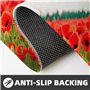 Lot de 2 tapis de sol de cuisine motif coquelicots et pétales vifs – Décoration d'intérieur élégante – Tapis de sol rembourré an