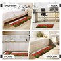 Lot de 2 tapis de sol de cuisine motif coquelicots et pétales vifs – Décoration d'intérieur élégante – Tapis de sol rembourré an