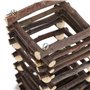 Gestionnaire de Foin pour Petits Animaux, Support Pratique en Bois pour mangeoire à Foin pour Lapin, Bois de Pommier pour Cochon