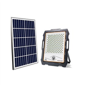 CDX Lampes d'inondation à énergie solaire d'extérieur avec télécommande et éclairage de sécurité avec détecteur de mouvement pou
