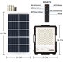 CDX Lampes d'inondation à énergie solaire d'extérieur avec télécommande et éclairage de sécurité avec détecteur de mouvement pou