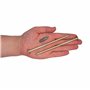 Marcopol Lot de 50 vis à bois en acier galvanisé 6,0 x 120 mm Jaune Tête Torx Tête gaufrette Vis à bois Partiellement filetées (