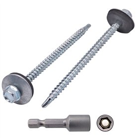 Lot de 500 vis autoforeuses DIN 7504-K en acier zingué 4