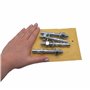 Lot de 4 chevilles d'ancrage compensées M12 x 90 mm - Chevilles métalliques - Fixation par boulon traversant - Ancrage d'expansi
