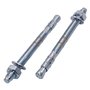 Lot de 4 chevilles d'ancrage compensées M12 x 145 mm - Chevilles métalliques - Fixation par boulon traversant - Ancrage d'expans