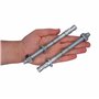 Lot de 4 chevilles d'ancrage compensées M12 x 145 mm - Chevilles métalliques - Fixation par boulon traversant - Ancrage d'expans