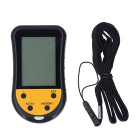 Kadimendium Altimètre Numérique Écran LCD Multifonctionnel Rétroéclairé Boussole Portable Altimètre Baromètre Thermomètre Capteu