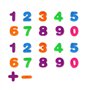 Happium -Ensemble de 340 grandes lettres (chiffres) en mousse autocollante utilisées dans les activités éducatives ou ludiques