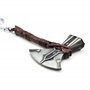 LizMatech Stormbreaker Porte-clés avec hache de Thor et pas marteau Mjolnir, Tête de hache argentée, S