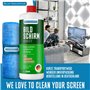 Blum Recharge de nettoyant pour écran, 1000 ml et chiffon en microfibre de 30 x 30 cm Nettoyage absolument sans traces de tous l