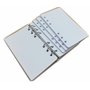 Recharge de rechange 200 feuilles (400 pages) papier épais 120 g/m² - 95 x 171 mm - quadrillé 5 mm - pour agenda organiseur avec