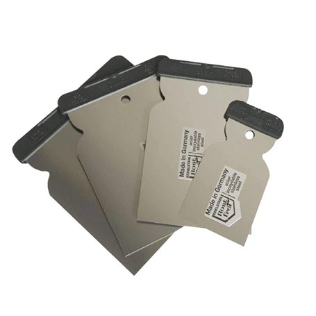 Lot de 4 spatules en acier inoxydable pour mastic 50 80 100 120 mm