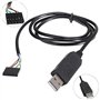 TECNOULAB 1 unité Module Adaptateur USB vers Série FTDI FT232RL 6 Broches Câble USB vers TTL RS232