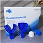 Kit d'Empreinte Dentaire à Domicile | comprend Porte-Empreintes Supérieur + Inférieur + Mastic de moulage | Facile et Rapide | p