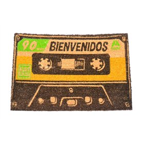 better with friends BIENVENIDOS Paillasson en fibres naturelles avec base en caoutchouc 60 x 40 cm
