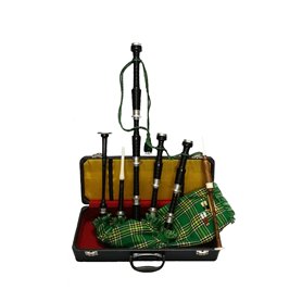 Excellent Highland Cornemuse en palissandre Noir Couleur argent Uni Mounts/Cornemuse écossaise