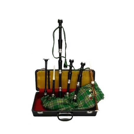 Excellent Highland Cornemuse en palissandre Noir Couleur argent Uni Mounts/Cornemuse écossaise