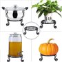 Support Plante, Stands de plante, support de plante noire pour porte-pot en pot en pot à l'intérieur du métal en extérieur en fe