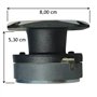 SUPER TWEETER DRIVER PYLE PDBT28 DE 150 WATT RMS ET 300 WATT MAX AVEC 104 DB DE SENSIBILITÉ 8,00 x 8,00 CM DE DIAMÈTRE CARRÉ POU