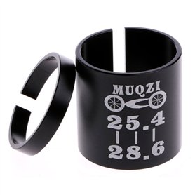 ruiruiNIE Adaptateur de cale de Tige de Guidon vélo vélo Avant Potence réducteur de Conversion Anneau Variable Ensemble 25.4 à 2