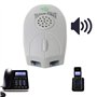 QERMULA amplificateur téléphone Fixe Sonnerie Sonnerie Anneau de téléphone Extra Fort pour l'ancien téléphone Cloche Sonnerie Be