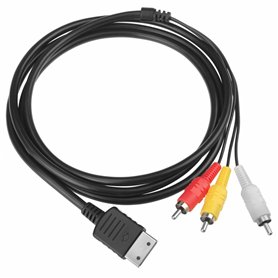 CHILDMORY 6ft câble de 1.8m 3RCA Audio Vidéo AV pour console de jeux Dreamcast DC