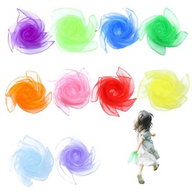 Latebebebe 10pcs Foulards pour Les Enfants Jouent