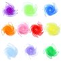 Latebebebe 10pcs Foulards pour Les Enfants Jouent, 24 x 24 Pouces colorés jongleux carrés, Serviettes de Danse pour Les Cours d'