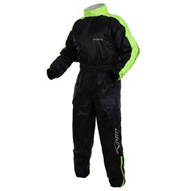 A-PRO SRL Combinaison Antipluie Motard Nylon Etanche Moto Doublure Reflechissant Fluo 3XL