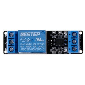 Buwei 3.3V Module de Relais de déclenchement de Bas Niveau de Relais à 1 Canal avec Isolation optocoupleur