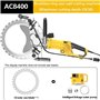 Scie à anneau électrique pour découpe murale, scie à béton toroïdale 5000 W, profondeur de coupe 290 mm, machine de découpe de r