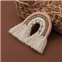 zrshygs Porte-clés Arc-en-Ciel Femmes Boho Porte-clés Porte-clés Sac en macramé Charme Voiture Suspendue