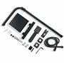 Acezanble Colonne de Douche Thermostatique Réglable en Hauteur Colonne de Douche Mecanique Kit Set de Douche en Laiton Noir Mat 