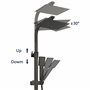 Acezanble Colonne de Douche Thermostatique Réglable en Hauteur Colonne de Douche Mecanique Kit Set de Douche en Laiton Noir Mat 