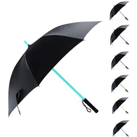 Otek Parapluie LED style sabre laser avec lampe torche 7 couleurs changeantes
