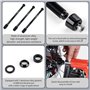 HoveeLuty Axe traversant pour Home Trainer, Adaptateur d'axe traversant pour Home Trainer en Alliage d'aluminium 12 mm, Adaptate