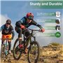 Trrymbbe Pédales de vélo, pédales de vélo Pliantes 9/16 '' Mountain avec Bande réfléchissante 1 Paire Robuste sans Glissement Pl