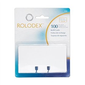 Rolodex Lot de 2 paquets de 100 recharges pour cartes de classement rotatives non lignées
