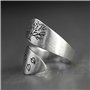 JIgeren Bague ouverte arbre de vie réglable unique bague ouverte unique bague de fiançailles anniversaire bague ouverte pour fem