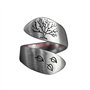 JIgeren Bague ouverte arbre de vie réglable unique bague ouverte unique bague de fiançailles anniversaire bague ouverte pour fem